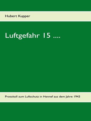 cover image of Luftgefahr 15 ....
